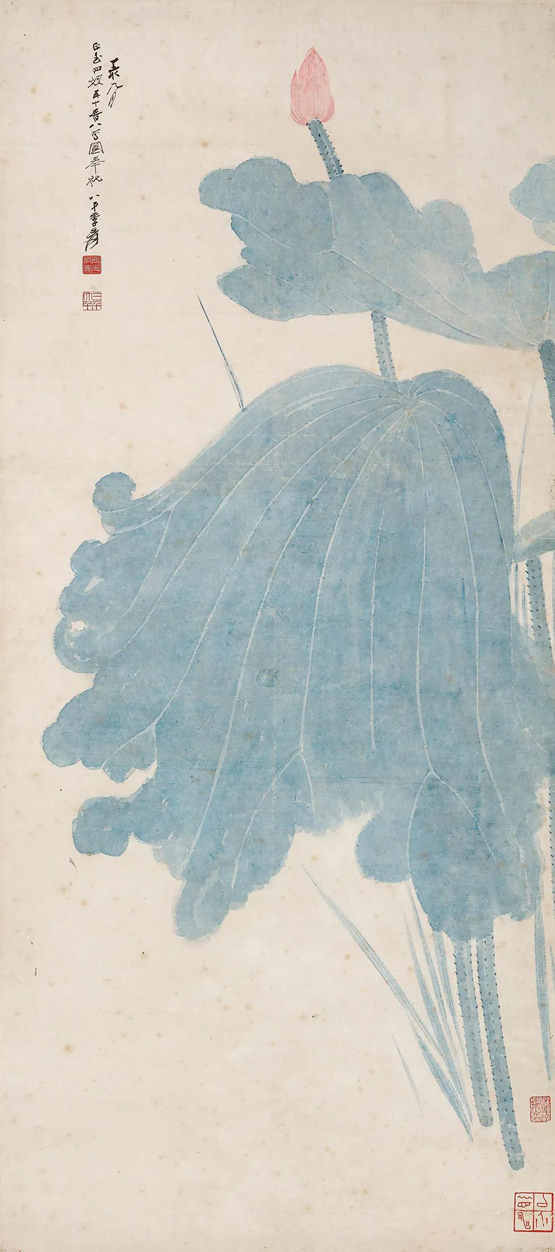 中贸圣佳2021春拍 | 张大千《初荷》